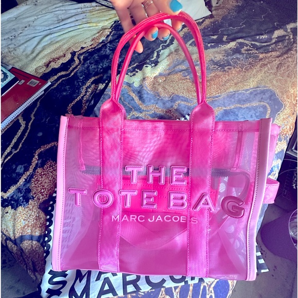 The Tote Bag- Mesh Pink - Picture 1 of 3